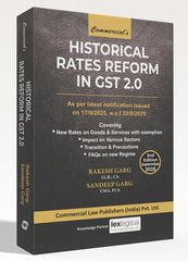 Commercial's Historical Rates Reform in GST 2.0 - Book By Rakesh Garg & Sandeep Garg