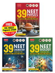 39 Years NEET (UG) Physics, Chemistry & Biology Chapterwise Topicwise Solved Question Papers (Set of 3 books) - By MTG Learning