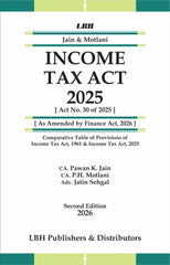 Jain & Motlani’s Income Tax ACT 2025 - Book By Legal Book House