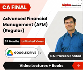 CA Final Advanced Financial Management (AFM - Regular) Video Lectures by CA Praveen Khatod (Google Drive, 24 Months, Unlimited Views) - BuyTestSeries.in