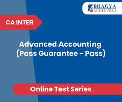 CA Inter Advanced Accounting (Pass Guarantee - Pass) Test Series (Online)
