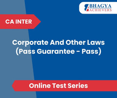 CA Inter Corporate And Other Laws (Pass Guarantee - Pass) Test Series (Online)