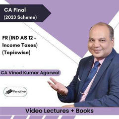 CA Final FR (IND AS 12 - Income Taxes) (Topicwise) Video Lectures by CA Vinod Kumar Agarwal (Pendrive + Books)