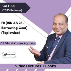 CA Final FR (IND AS 23 - Borrowing Cost) (Topicwise) Video Lectures by CA Vinod Kumar Agarwal (Pendrive + Books)