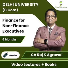 Delhi University (B.Com) Finance for Non-Finance Executives Video Lectures By CA Raj K Agrawal (Pendrive + Books, 6 Months)