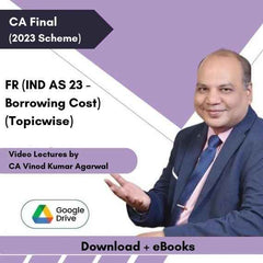 CA Final FR (IND AS 23 - Borrowing Cost) (Topicwise) Video Lectures by CA Vinod Kumar Agarwal (Download + eBooks)