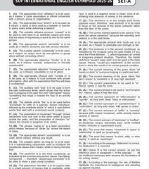 IEO Class-8 Olympiad Previous Years Papers (PYP) English with Sample OMR Sheet - Book By MTG Learning