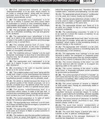 IEO Class-9 Olympiad Previous Years Papers (PYP) English with Sample OMR Sheet - Book By MTG Learning
