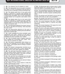 IEO Class-6 Olympiad Previous Years Papers (PYP) English with Sample OMR Sheet - Book By MTG Learning