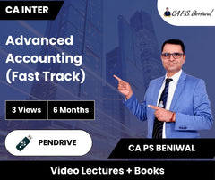 CA Inter Advanced Accounting (Fast Track) Video Lectures by CA PS Beniwal (Pendrive, 6 Months)