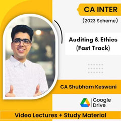 CA Inter (2023 Scheme) Auditing & Ethics (Fast Track) Video Lectures By CA Shubham Keswani (Google Drive)