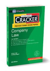 Taxmann Cracker -Company Law Book for CS Executive (2017 Syllabus) by N.S. Zad, Divya Bajpai