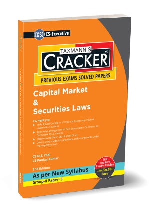 Taxmann Cracker -Capital Market and Securities Laws Book for CS Executive (2022 Syllabus) by N.S. Zad, Pankaj Kumar