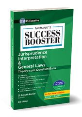 Taxmann Success Booster -Jurisprudence Interpretation and General Laws Book for CS Executive by Ankush Bansal
