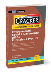 Taxmann Cracker -Environmental Social Governance (ESG) Book for CS Professional (2022 Syllabus) by Ankush Bansal