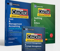 Cracker Combo: Papers 4 to 6 (CMA, Auditing, and FM SM) Set of 3 Books for CA Inter(2023 Scheme) by Taxmann
