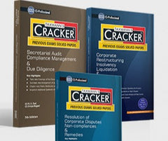 Cracker Combo: Papers 4 to 6 (SACMDD/Due Diligence, CRILW and RCD/RCDNCR) Set of 3 Books for CS Professional (2017 Syllabus) by Taxmann