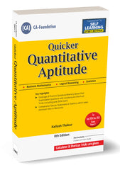 Quantitative Aptitude (Quicker) Book for CA Foundation by Kailash Thakur
