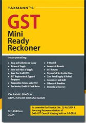 GST Mini Ready Reckoner book by Akhil Singla,Pavan Kumar Gaur