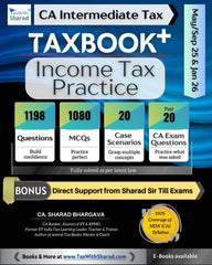 CA Inter Income Tax Practice Book by CA Sharad Bhargava