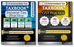 CA Inter Income Tax & GST-Practice Combo (Set of 2 books) by CA Sharad Bhargava