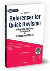 Referencer for Quick Revision - Advanced Auditing Assurance & Professional Ethics Book for CA Final by CA Pankaj Garg