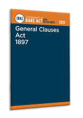 Taxmann's General Clauses Act 1897 – Bare Act with Section Notes