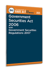 Taxmann's Government Securities Act 2006 with Government Securities Regulations 2007 – Bare Act with Section Notes