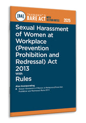 Taxmann's Sexual Harassment of Women at Workplace (Prevention Prohibition and Redressal) Act 2013 with Rules – Bare Act with Section Notes