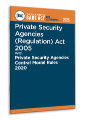 Taxmann's Private Security Agencies – Bare Act with Section Notes