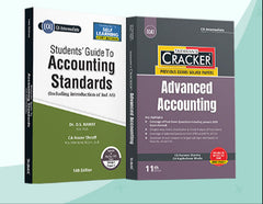 Essentials Advanced Accounts Combo (Study Material and Cracker) Set of 2 Books for CA Inter by Taxmann