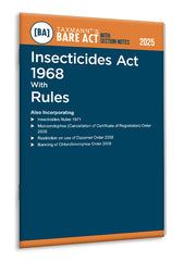 Taxmann's Insecticides Act 1968 with Rules – Bare Act with Section Notes