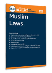 Taxmann's Muslim Laws – Bare Act with Section Notes