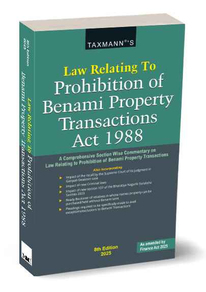 Law Relating to Prohibition of Benami Property Transactions Act 1988 book by Srinivasan Anand G