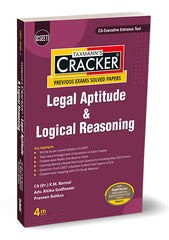 Taxmann Cracker -Legal Aptitude & Logical Reasoning (Paper 2) Book for CSEET by K.M. Bansal, Ritika Godhwani, Praveen Baldua