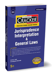 Taxmann Cracker -Jurisprudence Interpretation and General Laws Book for CS Executive by N.S. Zad, Kalyani Shirode