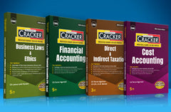 Taxmann Cracker Combo Papers 5 to 8 (Law/BLE, FA, DITX/DT & IDT, and CA) Set of 4 Books for CMA Intermediate