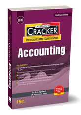 Taxmann Cracker - Accounting Book for CA Foundation by S.K. Agrawal, Manmeet Kaur