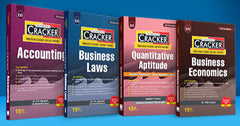 Taxmann Cracker Combo Papers 1 to 4 (Accounts, Law, Maths, LR & Stats, and Economics) Set of 4 Books for CA Foundation