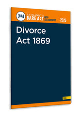 Taxmann's Divorce Act 1869 – Bare Act with Section Notes