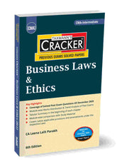 Taxmann Cracker - Business Laws and Ethics Book for CMA Inter by Leena Lalit Parakh