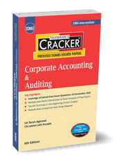 Taxmann Cracker - Corporate Accounting and Auditing Book for CMA Inter by Leena Lalit Parakh, Tarun Agarwal