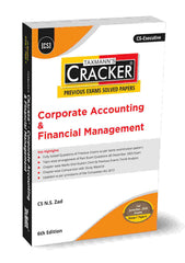 Taxmann Cracker -Corporate Accounting and Financial Management Book for CS Executive by N.S. Zad