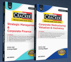 Taxmann Cracker Combo - Papers 5 & 6 CRACKER Series SMCF and CRVI (Set of 2 Books) for CS Professional by N.S. Zad, Divya Bajpai