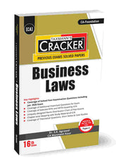 Taxmann Cracker - Business Laws Book for CA Foundation by S.K. Agrawal, Manmeet Kaur