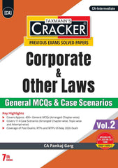 Taxmann Cracker - Corporate & Other Laws for CA Intermediate by CA Pankaj Garg
