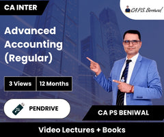 CA Inter Advanced Accounting (Regular) Video Lectures by CA PS Beniwal (Pendrive, 12 Months)