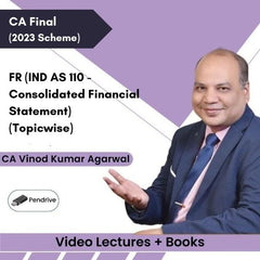 CA Final FR (IND AS 110 - Consolidated Financial Statement) (Topicwise) Video Lectures by CA Vinod Kumar Agarwal (Pendrive + Books)