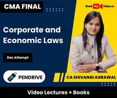 CMA Final Corporate and Economic Laws Video Lectures by CA Shivangi Agrawal Dec Attempt (Pendrive + Books)