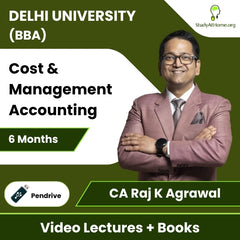Delhi University (BBA) Cost & Management Accounting Video Lectures By CA Raj K Agrawal (Pendrive + Books, 6 Months)